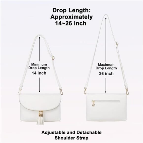 Womens Envelop Clutch Purse Multi Compartments, 6 Card Slot Inside - Picture 5 of 8